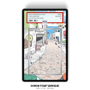 Slowpoke 204/198 - PSA Size Graded Card Case, erweitertes Artwork Display mit GradeGuardian Schutz