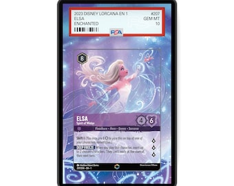 Elsa - Spirit of Winter (Enchanted) Kapitel 1 - PSA CSG AGS Graded Card Case erweitertes Artwork Display mit GradeGuardian Schutz