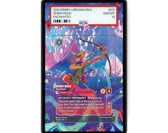 Robin Hood - Sharpshooter (Enchanted) Chapter 5 - PSA CSG AGS Graded Card Case Extended Artwork Display with GradeGuardian Protection