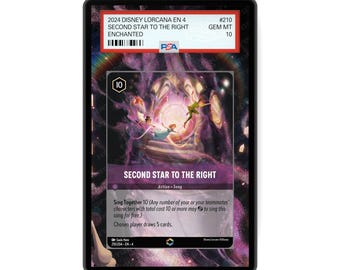 Second Star To The Right (Enchanted) Chapter 4 - PSA CSG AGS Graded Card Case Extended Artwork Display with GradeGuardian Protection