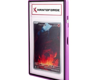GradeGuardian - Étui pour cartes à collectionner avec protection UV et verre trempé PSA - Violet royal