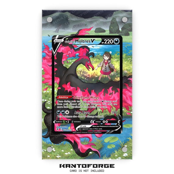 Galarian Moltres V TG20/TG30 - Pokmon Extended Artwork Display Case - Etsy