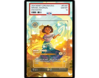 Mirabel Madrigal - Family Gatherer (Enchanted) Chapter 5 - PSA CSG AGS Graded Card Case Extended Artwork Display with GradeGuardian