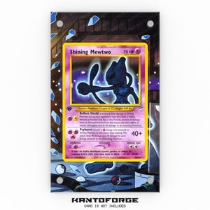 Vitrina de exposición de ilustraciones ampliadas de Pokémon Shining Mewtwo 109/105