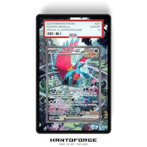 Roaring Moon ex 251/182 - PSA Size Graded Card Case erweitertes Artwork Display mit GradeGuardian Schutz