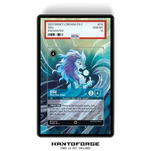 Sisu - Divine Water Dragon (Enchanted) Capítulo 2 - Estuche para cartas con clasificación PSA CSG AGS, con ilustraciones ampliadas y protección GradeGuardian
