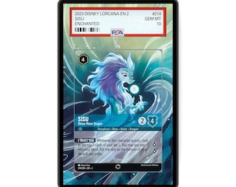 Sisu - Divine Water Dragon (Enchanted) Chapter 2 - PSA CSG AGS Graded Card Case Extended Artwork Display with GradeGuardian Protection