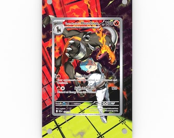 Team Rocket's Houndoom 191/182 - Pokémon erweiterter Kunstwerk-Schaukasten