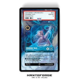 Gramma Tala - Spirit of the Ocean (Enchanted) Chapter 3 - PSA CSG AGS Graded Card Case Extended Artwork Display with GradeGuardian