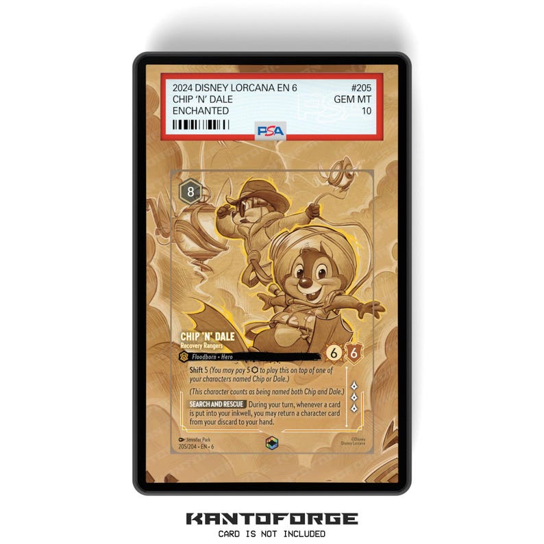 Chip 'n' Dale - Recovery Rangers (Enchanted) Chapter 6 - PSA CSG AGS Graded Card Case Extended Artwork Display with GradeGuardian Protection image 1
