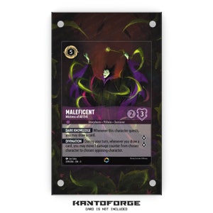 Maleficent - Mistress of all Evil (Enchanted) - Lorcana erweiterte Kunstwerk magnetische Vitrine