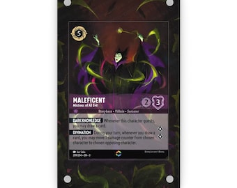 Maleficent - Mistress of all Evil (Enchanted) - Lorcana Extended Artwork Magnetic Display Case