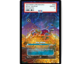 Royal Tantrum (Enchanted) Chapter 5 - PSA CSG AGS Graded Card Case Extended Artwork Display with GradeGuardian Protection