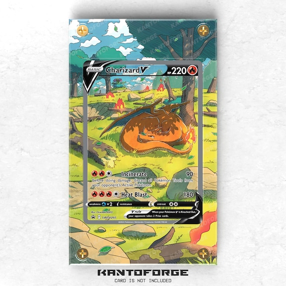 Charizard V SWSH260 - Pokémon Extended Artwork Display Case - Etsy