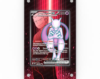 Team Rocket's Mewtwo ex 213/182 - Pokémon Extended Artwork Display Case