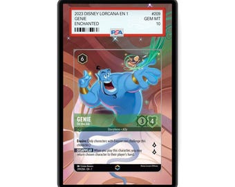 Genie - On the Job (Enchanted) Chapter 1 - PSA CSG AGS Graded Card Case Extended Artwork Display with GradeGuardian Protection