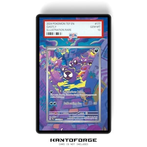 Gastly 177/162 - PSA Size Graded Card Case erweitertes Artwork Display mit GradeGuardian Schutz