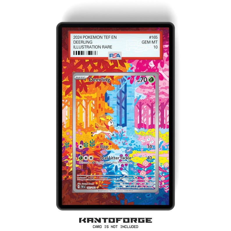 Deerling 165/162 - PSA Size Graded Card Case Extended Artwork Display with GradeGuardian Protection image 1
