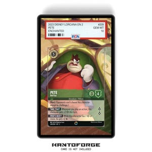 Pete - Bad Guy (Enchanted) Capitolo 2 - PSA CSG AGS Custodia per carte classificata Espositore per opere d'arte esteso con protezione GradeGuardian