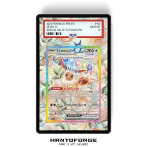 Evoli ex 167/131 - PSA Size Graded Card Case erweitertes Artwork Display mit GradeGuardian Schutz
