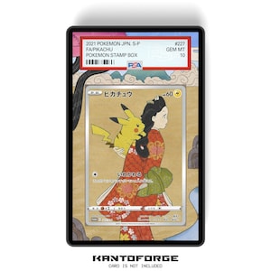 Pikachu 227/S-P - Espositore per carte di formato PSA con grafica estesa e protezione GradeGuardian