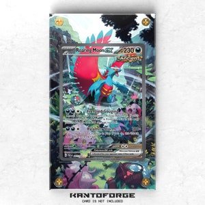 Roaring Moon ex 251/182 - Vitrina de exposición de ilustraciones ampliadas de Pokémon