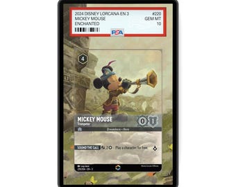 Mickey Mouse - Trumpeter (Enchanted) Chapter 3 - PSA CSG AGS Graded Card Case Extended Artwork Display with GradeGuardian Protection