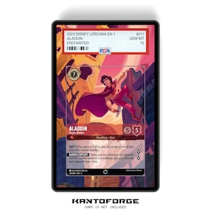 Aladdin - Heroic Outlaw (Enchanted) Capitolo 1 - PSA CSG AGS Graded Card Case Extended Artwork Display con protezione GradeGuardian