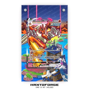 Blaziken VMAX 201/198 - Vitrina con ilustraciones ampliadas de Pokémon