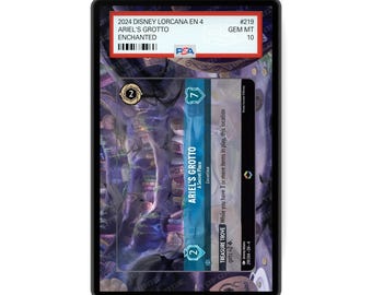 La grotta di Ariel - Un luogo segreto (Incantato) Capitolo 4 - PSA CSG AGS Custodia per carte classificata Espositore per opere d'arte esteso con protezione GradeGuardian