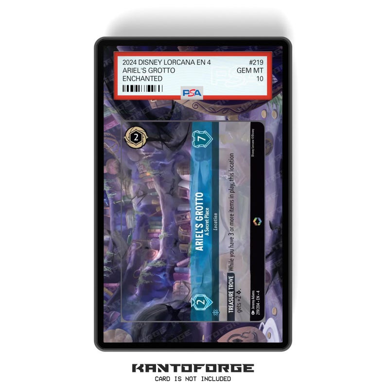 Ariel's Grotto - A Secret Place (Enchanted) Chapter 4 - PSA CSG AGS Graded Card Case Extended Artwork Display with GradeGuardian Protection image 1