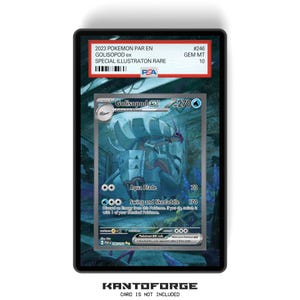 Golisopod ex 246/182 - PSAサイズグレードカードケース拡張アートワークディスプレイ、GradeGuardian保護付き