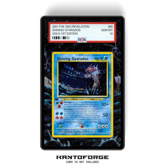 Shining Gyarados 065/64 - PSA Size Graded Card Case Extended Artwork Display With Gradeguardian Protection - Etsy Shining Gyarados 065/64 - PSA Size Graded Card Case Extended Artwork Display With Gradeguardian Protection - Etsy