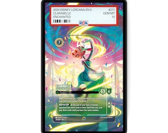 Clarabelle - Light on Her Hooves (Enchanted) Chapter 5 - PSA CSG AGS Graded Card Case Extended Artwork Display with GradeGuardian Protection