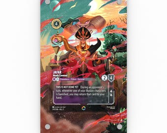 Jafar - Newly Crowned (Enchanted) - Lorcana Extended Artwork Display Case