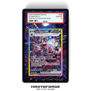 Hydreigon ex 240/191 - PSAサイズ グレーディングカードケース 拡張アートワークディスプレイ グレードガーディアン保護付き