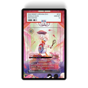 Pato Donald - Pie Slinger (Enchanted) Capítulo 5 - PSA CSG AGS Graded Card Case Exibição de arte estendida com proteção GradeGuardian
