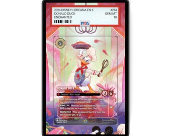 Donald Duck - Pie Slinger (Enchanted) Chapter 5 - PSA CSG AGS Graded Card Case Extended Artwork Display with GradeGuardian Protection