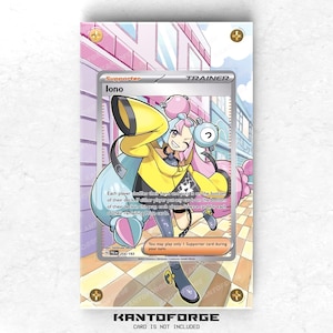 Iono 254/193 - Vitrina con ilustraciones ampliadas de Pokémon