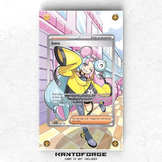 iono full art pokemon card Custom Holographic Full Art Iono Card – PokeOricaSTCG main image 1