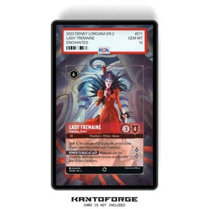 Lady Tremaine - Imperious Queen (Enchanted) Chapitre 2 - Porte-cartes PSA CSG AGS avec grand écran d'illustrations avec protection GradeGuardian