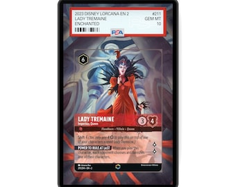 Lady Tremaine - Imperious Queen (Enchanted) Chapter 2: PSA CSG AGS Graded Card-hoesje Extended Artwork-display met GradeGuardian-bescherming
