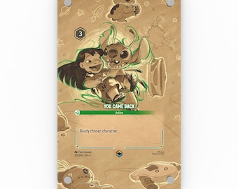 You Came Back (Enchanted) - Vetrina espositiva per opere d'arte estese di Lorcana