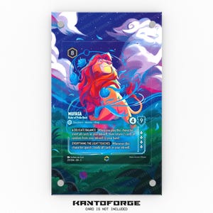 Mufasa - Ruler of Pride Rock - Grande vitrine pour oeuvres d'art Lorcana