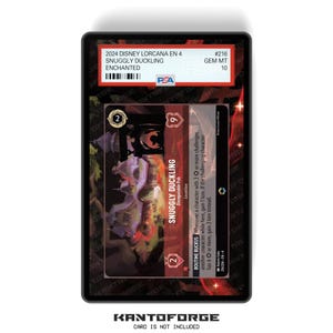 Snuggly Duckling - Disreputable Pub (Enchanted) Chapter 4 - PSA CSG AGS Graded Card Case Extended Artwork Display with GradeGuardian