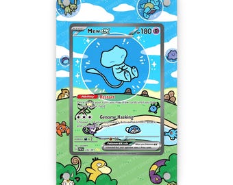 Mew Ex 232/091 - Pokémon Extended Artwork Display Case - Etsy