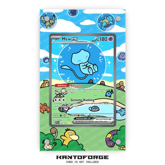 Mew Ex 232/091 - Pokémon Extended Artwork Display Case - Etsy