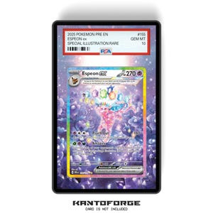 Espeon ex 155/131  - PSA Size Graded Card Case Extended Artwork Display with GradeGuardian Protection
