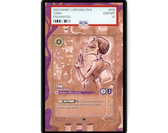 Yzma - Conniving Chemist (Enchanted) Chapter 6 - PSA CSG AGS Graded Card Case Extended Artwork Display with GradeGuardian Protection