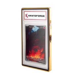 GradeGuardian - UV Protected, Tempered Glass Graded PSA Trading Card Case - Gilded Gold (Metallic)